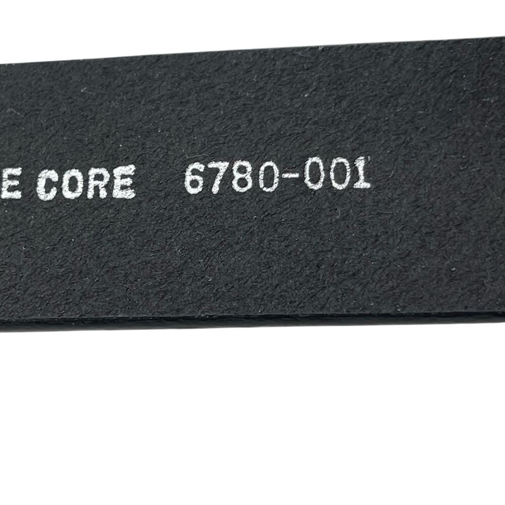 Wrangler Black Genuine Leather Western Style Plain Work Belt Size 46 - Picture 7 of 8